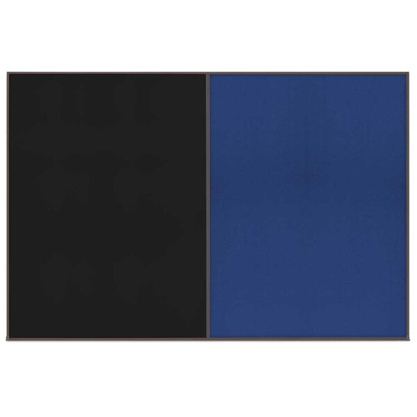 Enclosed Corkboard, 1 Door, 72"x36", 4" Fra